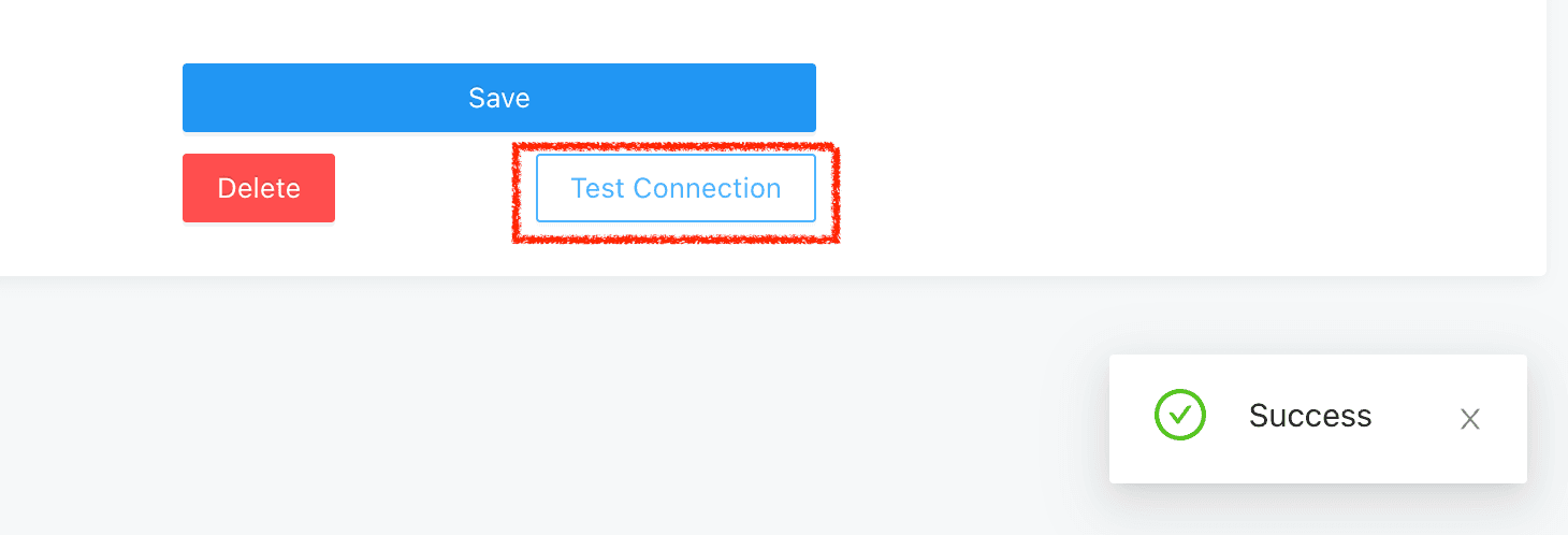 Test Connection 하기